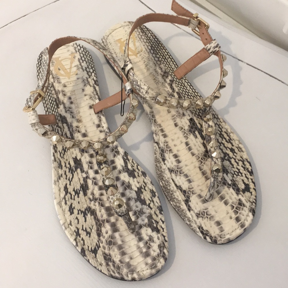 Vince Camuto Snake Gladiator Roman sandals